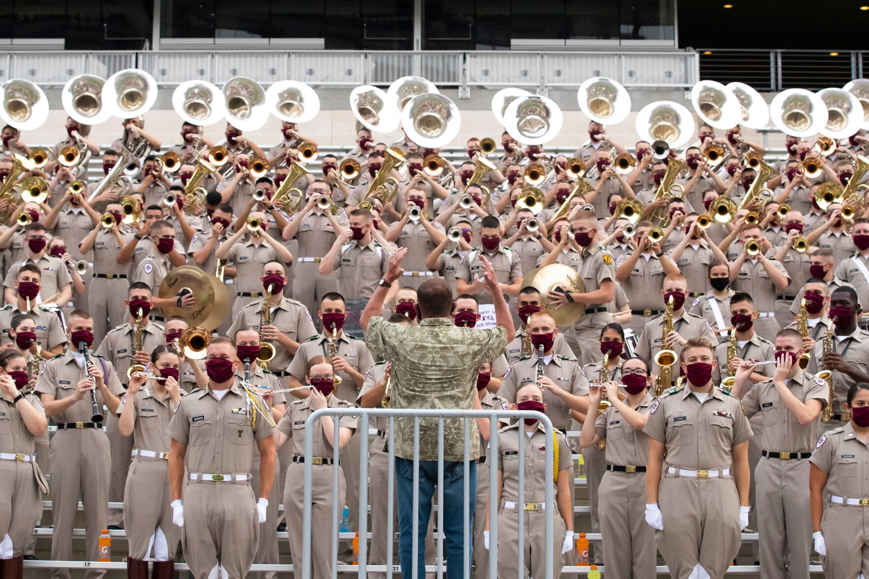 Aggie Band marches on Kyle Field